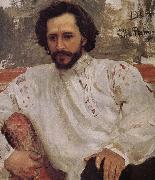 Ilia Efimovich Repin Andre Yefu portrait oil painting artist